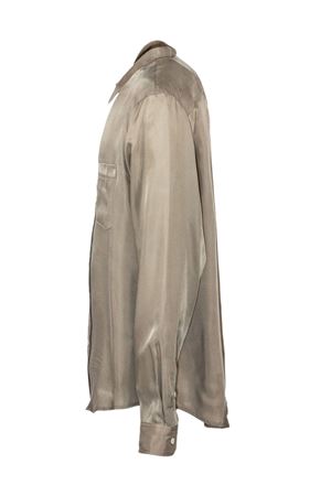 Mud-brown cupro shirt MAURO GRIFONI | G6AB0069ABU93G